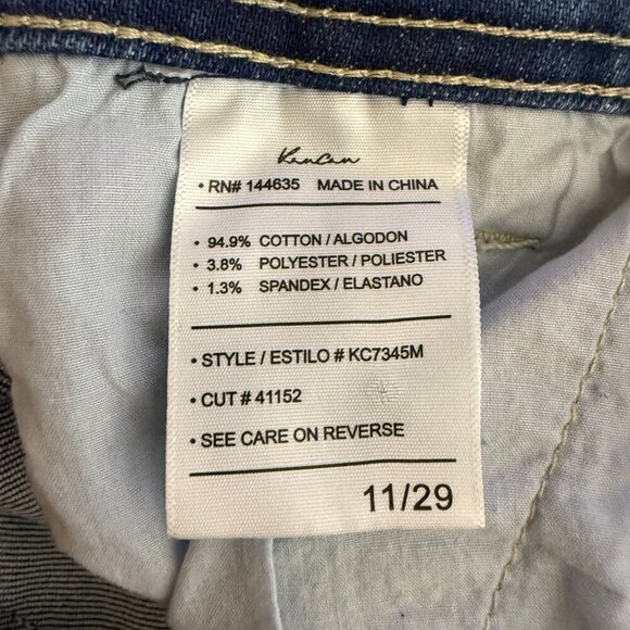 NWOT Kancan Sian High Rise Flare Denim Jeans Women's 29 Blue Medium Wash Stretch - Picture 14 of 15